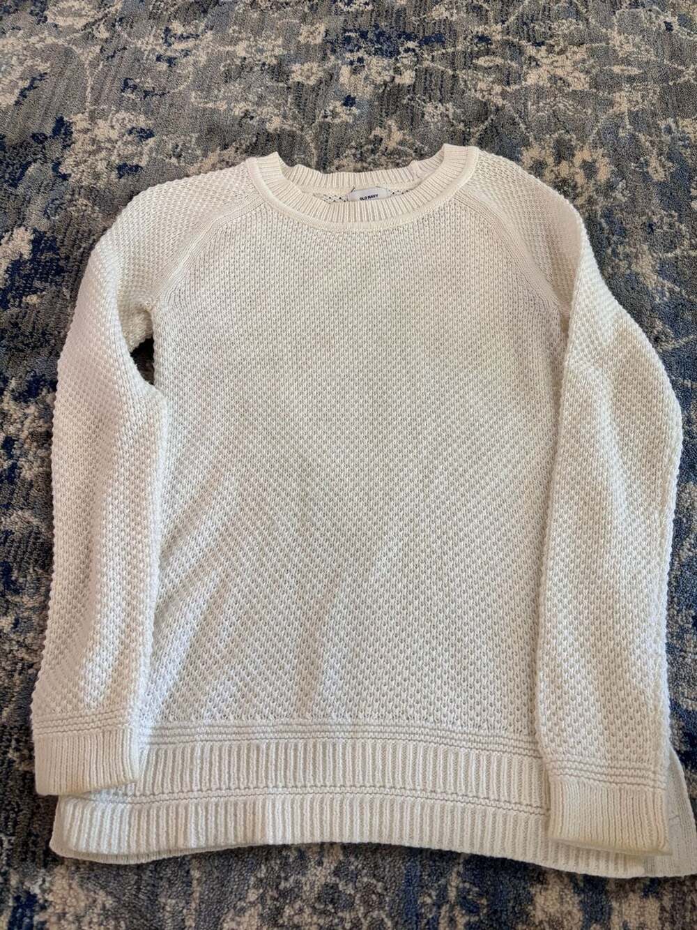 Old Navy Open Knit Sweater Size XS Off White